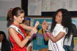Miss Universe 2009 Stefania Fernandez during a visit to Kamathipura, Mumbai on Sunday,30 May 2010 (14).JPG